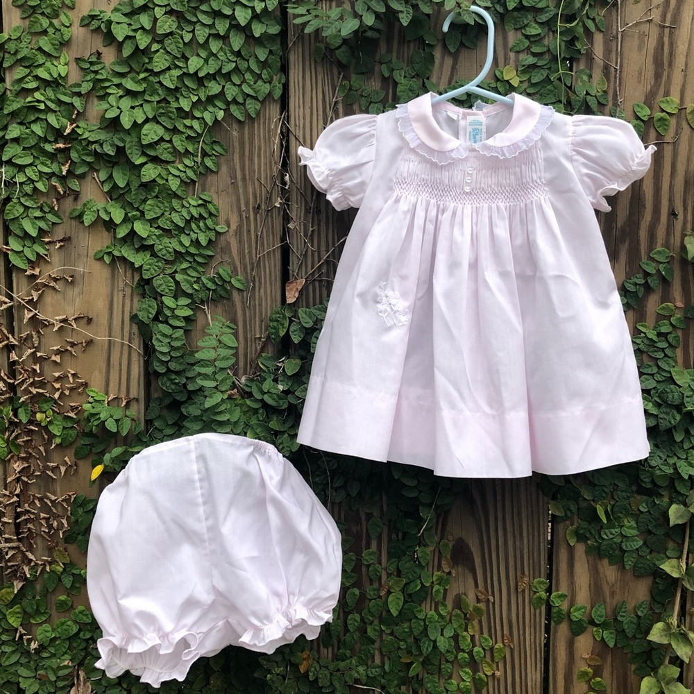 Matching Embroidered Set for 3-6 M/O Baby